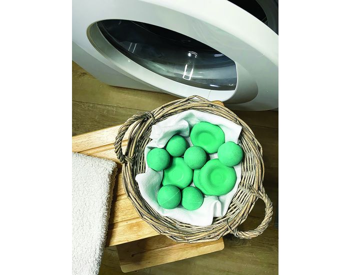 ECO-CONSEILS 6 Balles de Lavage et 4 Battoirs