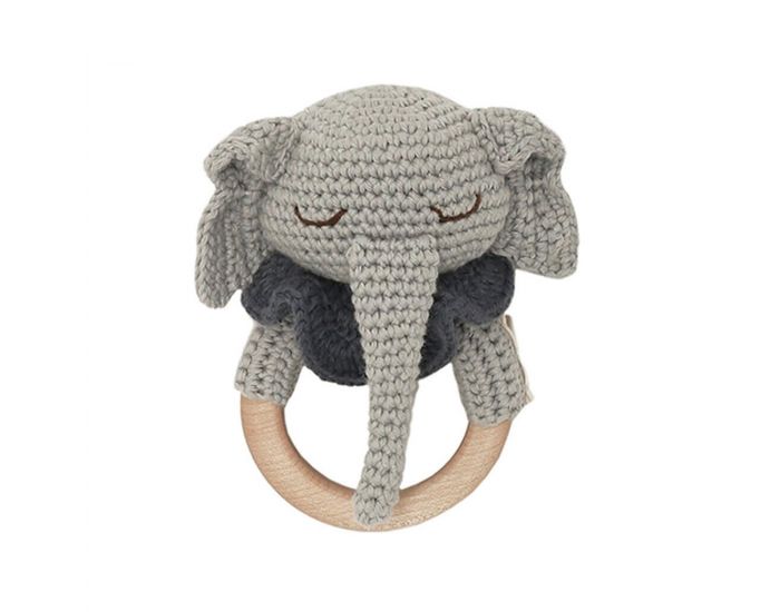 PATTI OSLO Hochet Grelot Anneau de dentition El�phant - 15 cm - D�s la naissance