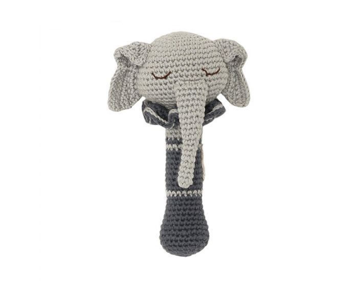 PATTI OSLO Hochet en Crochet - Ellie l'El�phant - D�s la Naissance
