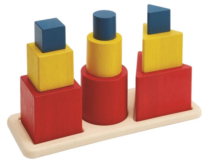 PLAN TOYS Puzzle d'encastrement 3 formes - D�s 12 mois