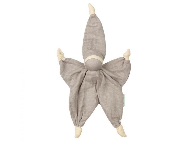 HOPPA Doudou Sisco en mousseline de Coton Bio - Grey - D�s la Naissance