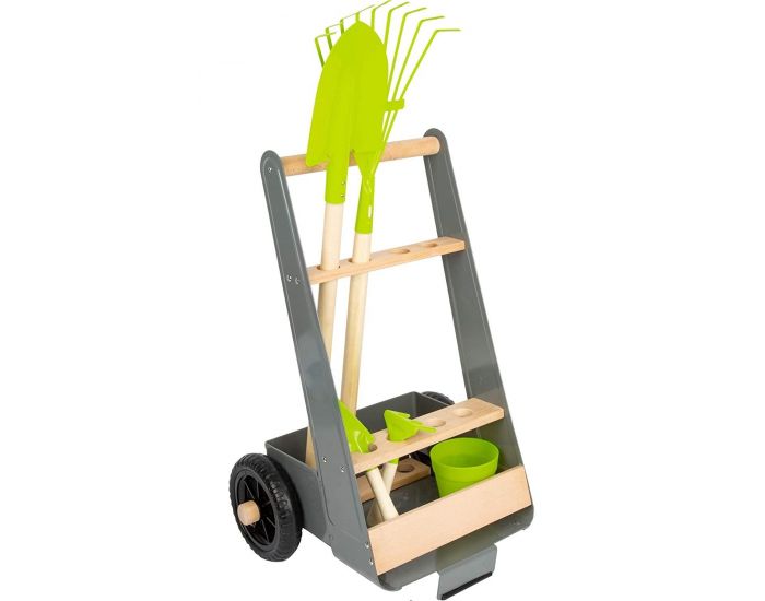 SMALL FOOT COMPANY Chariot avec Outils de jardin