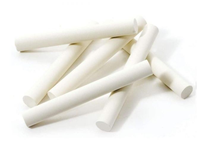 JEUJURA Boite de 10 Craies Blanches - Ds 3 ans