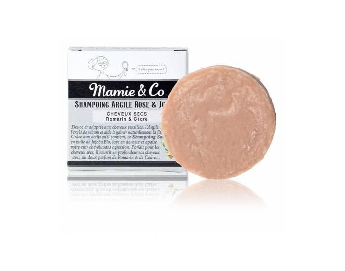 MAMIE & CO Shampoing SAF Soldie A L'Argile Rose Et Au Joboba - Cheveux Secs - 100g