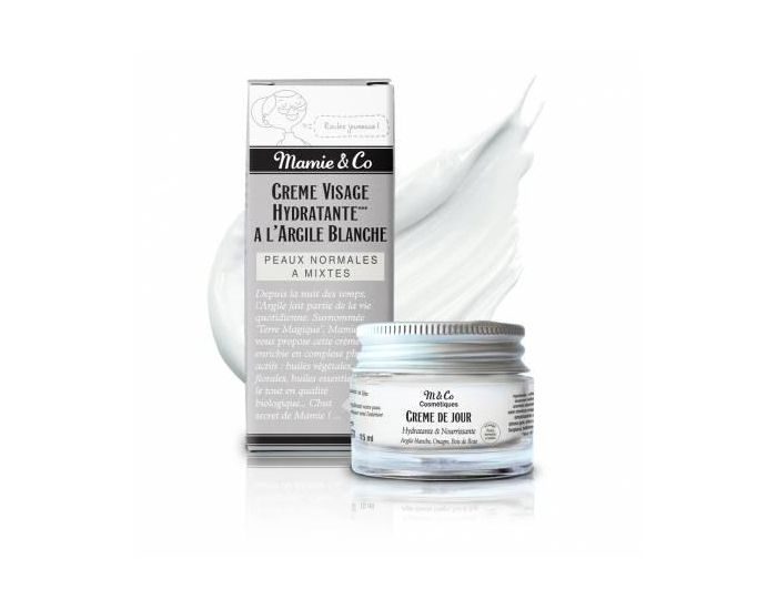 MAMIE & CO Creme A L'Argile Blanche De Provence Onagre P�querette Bois De Rose 