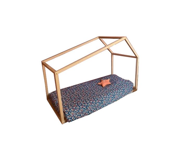LA FABRIQUE DES POTIRONS Lit Enfant Montessori Grande Cabane - 90�190