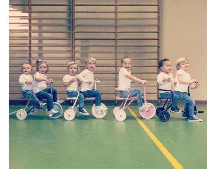 FOXRIDER Tricycle en m�tal Blanc