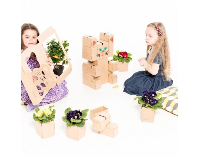 GI GI GIGI - 30 briques en carton M - Chat