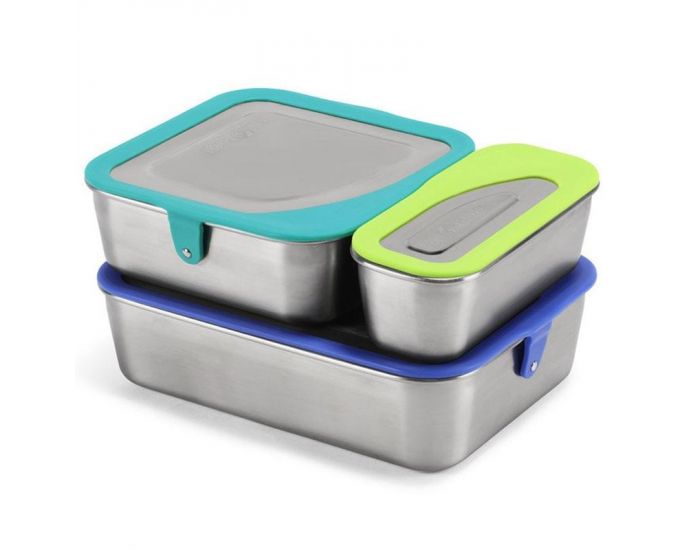 KLEAN KANTEEN Lunch Box Inox Set de 3 Multi couleurs