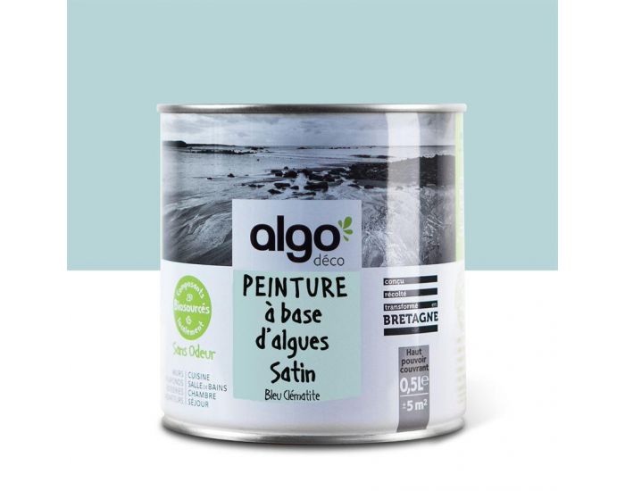 ALGO PAINT Peinture Saine et Ecologique Algo - Bleu - Clmatite