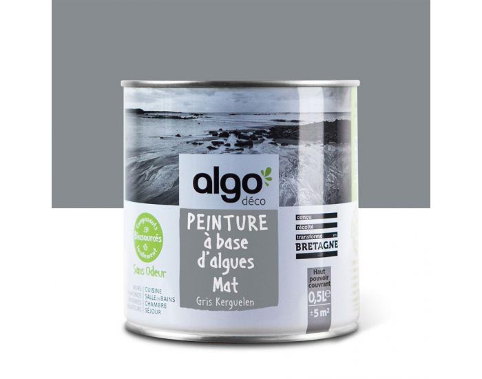 ALGO PAINT Peinture Saine et Ecologique Algo - Gris - Kerguelen