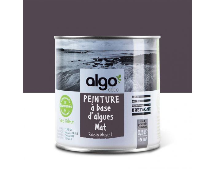 ALGO PAINT Peinture Saine et Ecologique Algo - Violet - Raisin Muscat