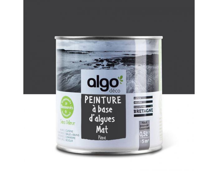 ALGO PAINT Peinture saine et �cologique Algo - Noir - Piana