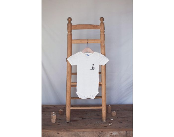 MONT CHAT MICHEL Body Lin Manches Courtes - Duo de chats