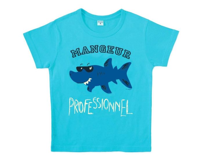 COQ EN PATE T-shirt en coton bio - Requin Bleu
