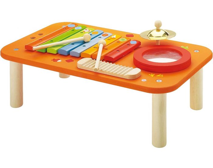 SEVI Table Musicale en Bois Orange - D�s 2 ans