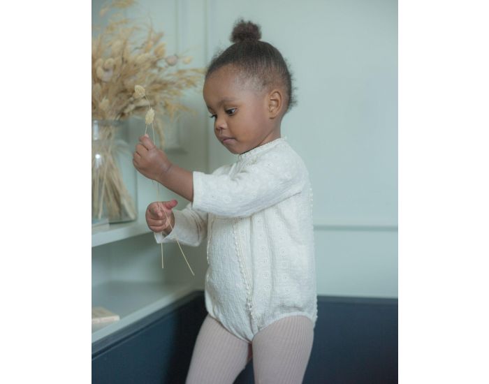 MARSOU Barboteuse en Coton Bio Marsou x Isabelle - Ecru