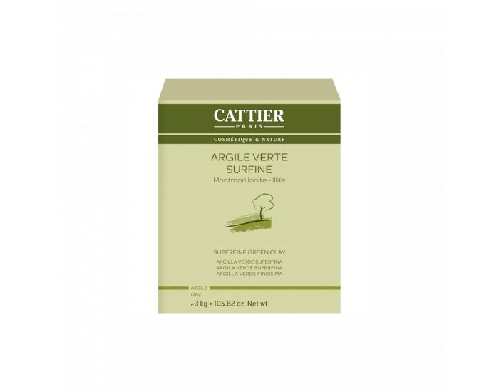 CATTIER Argile Verte Surfine - 3 kg