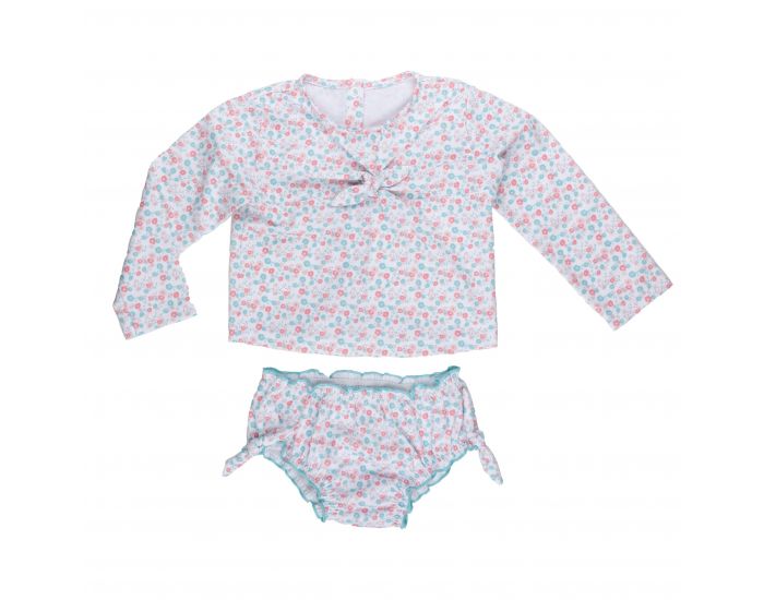 DROLES DE MARMOTS Culotte de Bain Anti-UV B�b� - Margaux Motif Fleuri