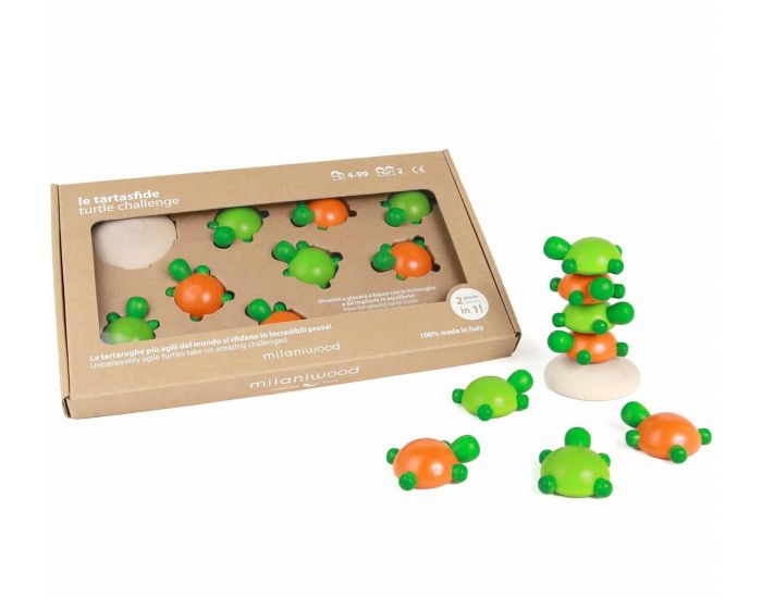 MILANIWOOD Jeu en Bois Challenge Tortue - D�s 4 ans