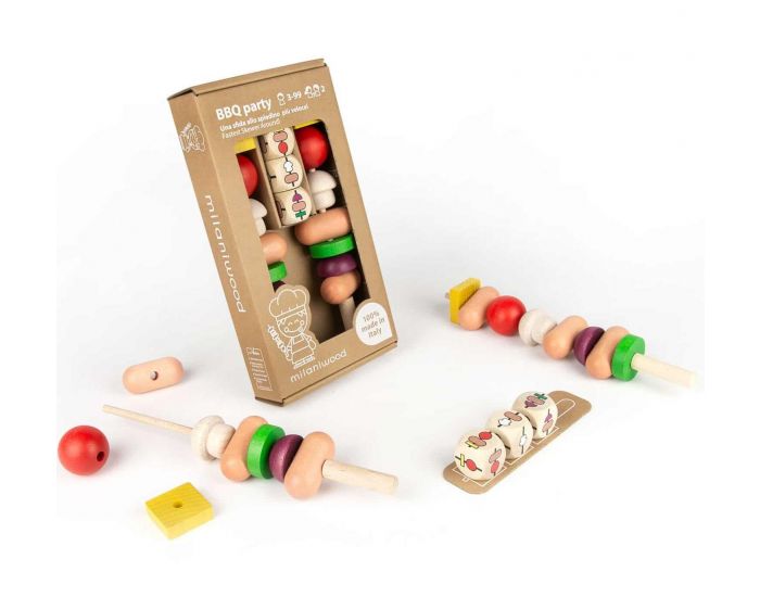 MILANIWOOD Jeu en Bois Soir�e Barbecue - D�s 3 ans