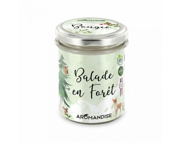 AROMANDISE Bougie d'Ambiance Balade en Fort - 150g