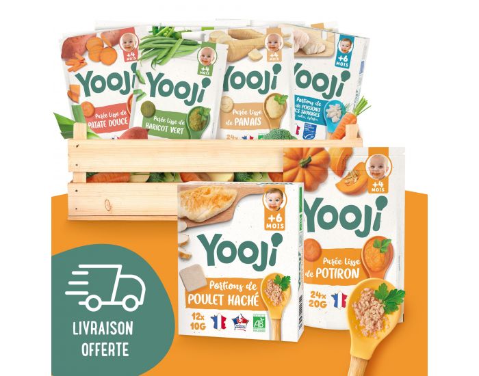 YOOJI Spcial Diversification Alimentaire - 16 portions - Ds 6 mois
