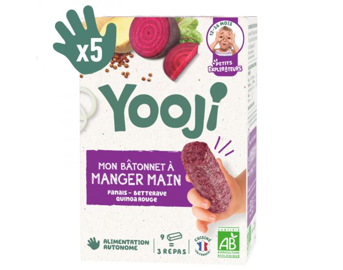 YOOJI - B�tonnets � manger-main betterave & quinoa bio - D�s 12 mois