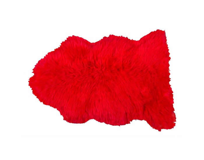  Fellhof - Peau d'agneau naturelle rouge