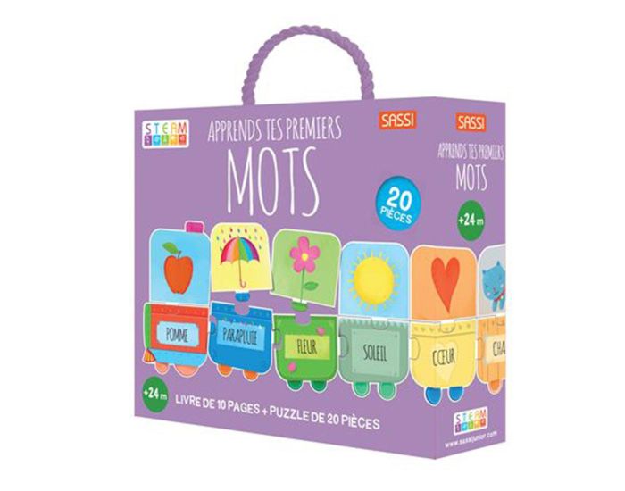 SASSI JUNIOR Puzzle & Livre - Apprends tes Premiers Mots
