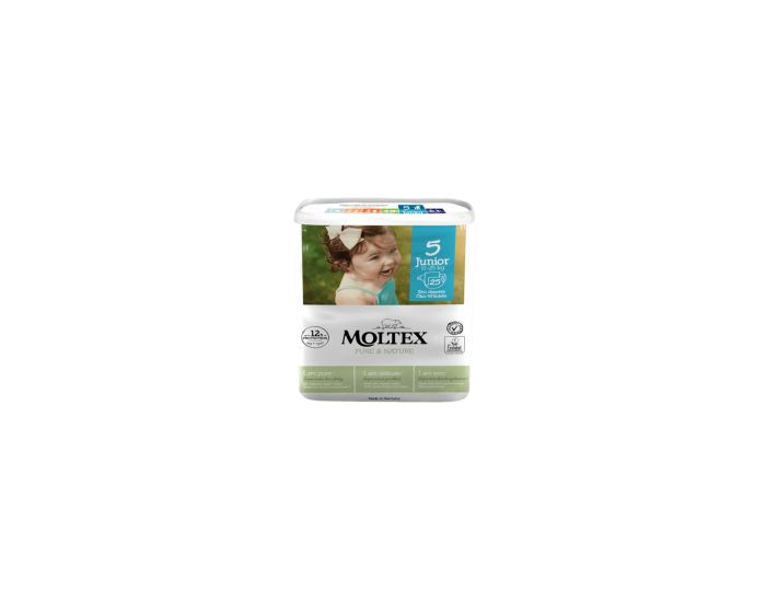 MOLTEX Couches Ecologiques Taille 5 - 11-25kg - Sachet de 25 Couches