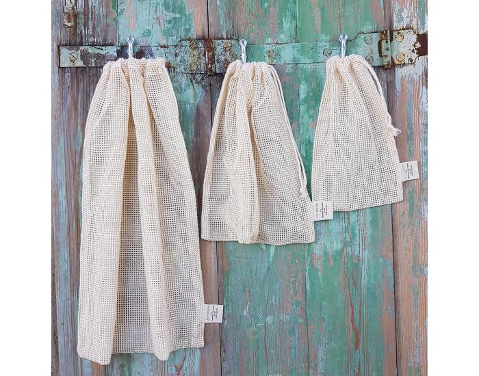 JOLI MONDE Ensemble 3 Sacs � Vrac - Fruits & L�gumes