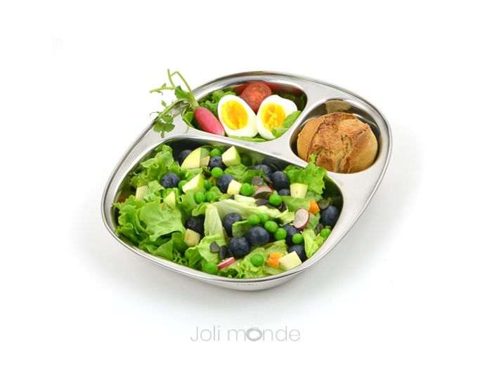 JOLI MONDE Plateau Inox - 3 Parts Adulte
