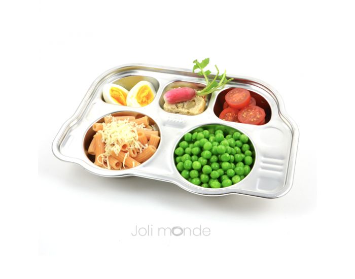 JOLI MONDE Plateau Repas 5 Compartiments Kids - P'tit Bus