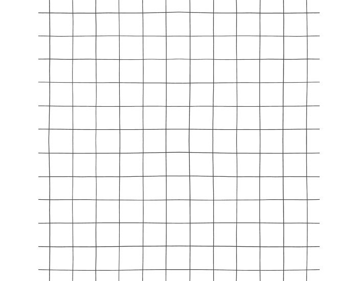 LILIPINSO Papier Peint - Quadrillage Blanc