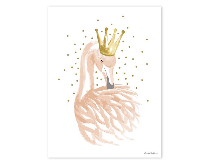 LILIPINSO Affiche Dco Flamant Rose
