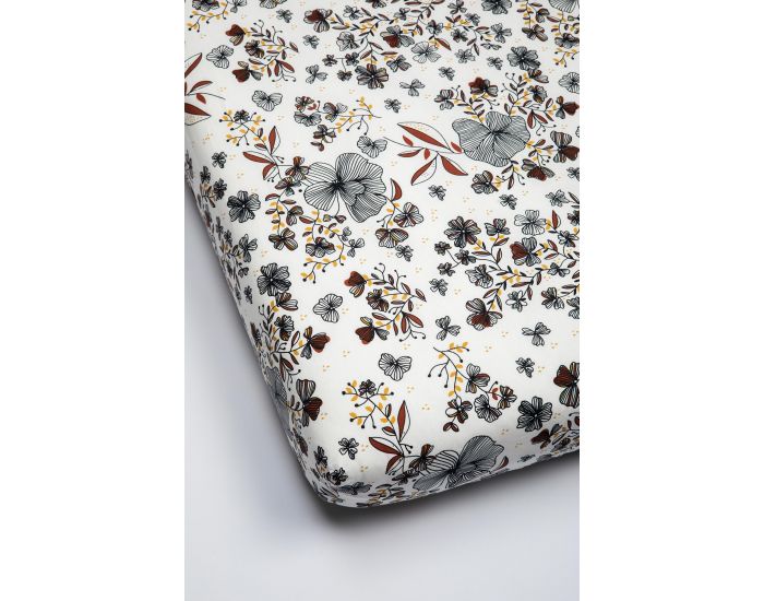 KADOLIS Drap Housse Coton Bio Flora - Lit b�b�