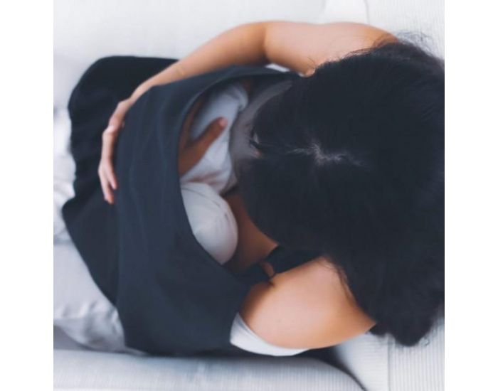 NL & SENS Tablier d'Allaitement en Coton Bio - Noir