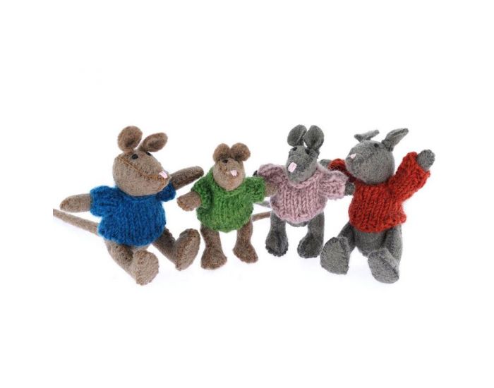 PAPOOSE TOYS La Famille Souris - Set de 4 - D�s 3 ans