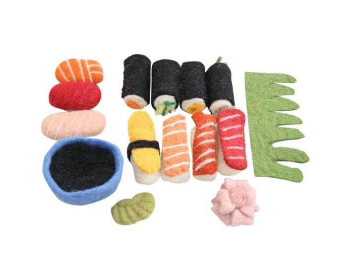 PAPOOSE TOYS Set Repas en Laine Feutr�e - Sushi - D�s 3 ans