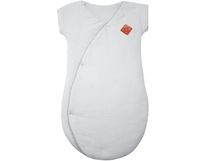 SEVIRA KIDS Gigoteuse Turbulette en Gaze de Coton - Jeanne Gris Clair