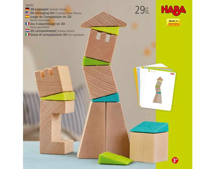 HABA Tours Penches HABA - Jeu D'Assemblage 3D - Ds 3 ans