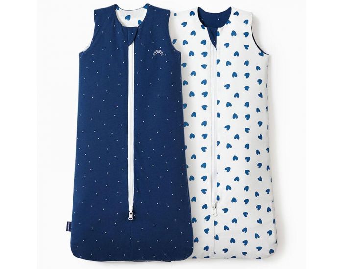 LES PETITES BILLES Gigoteuse r�versible 4 saisons Bleue 6-18 mois - LES PETITES BILLES