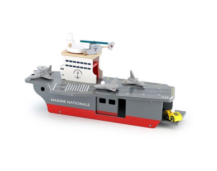 VILAC Porte-avions en Bois - Marine nationale - A partir de 3 ans