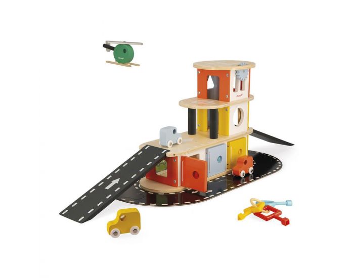 JANOD Garage en Bois pour voitures - Bolid - D�s 2 ans