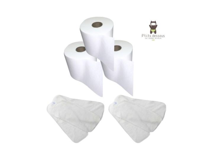 P'TITS DESSOUS 3 Rouleaux de Voiles de Protection, 6 Boosters