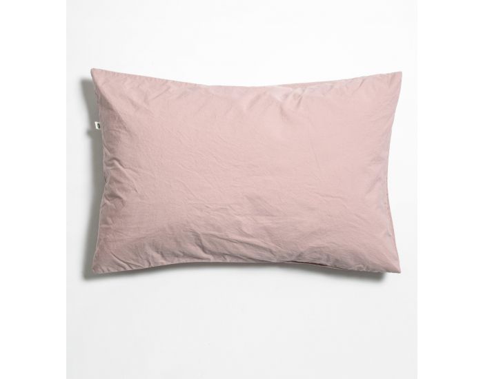 KADOLIS Taie d'Oreiller en Percale de Coton Bio Lav� - Provence