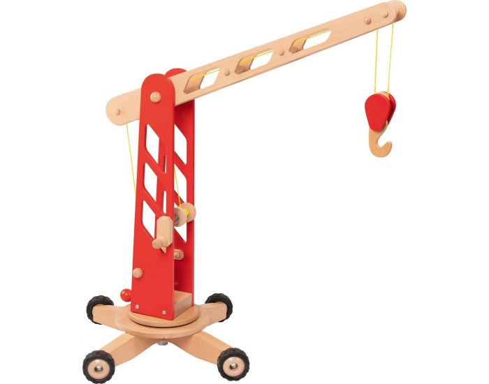 GOKI Grue de chantier rouge - A partir de 3 ans