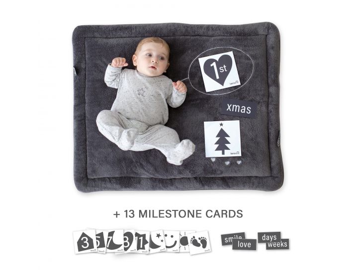 BEMINI Tapis de parc 75x95cm Softy Cartes Photo