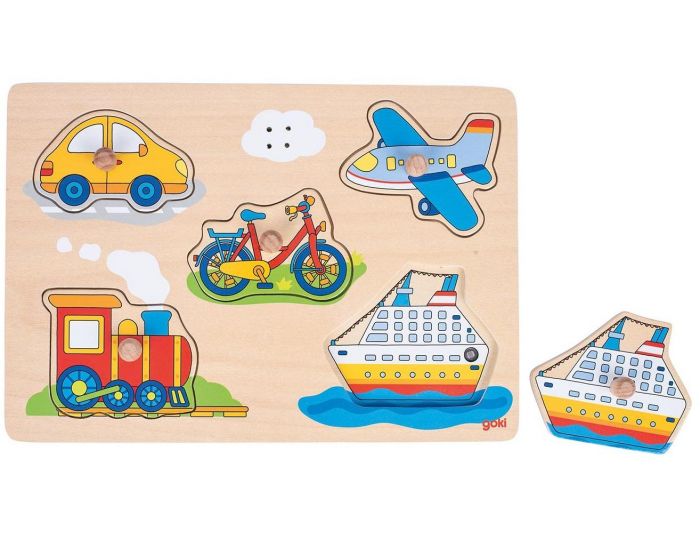 GOKI Puzzle sonore vhicules - Ds 12 mois